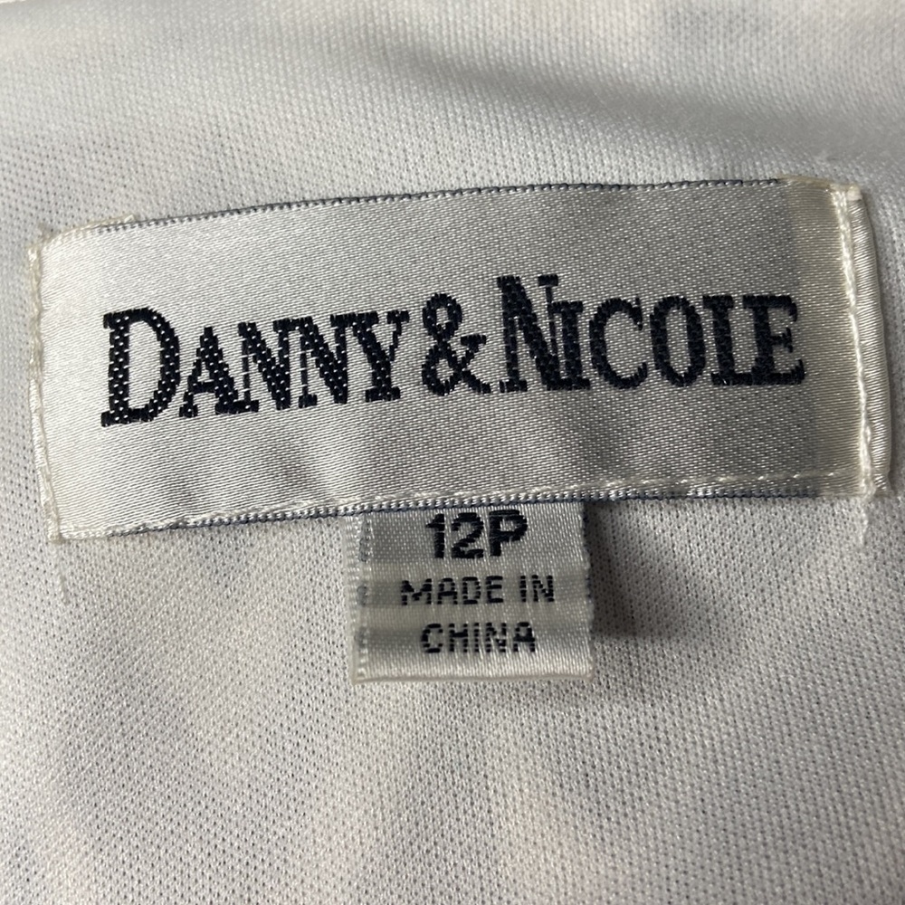 NWT Danny & Nicole Pullover Top Brown White Floral 12 Petite - Picture 5 of 9